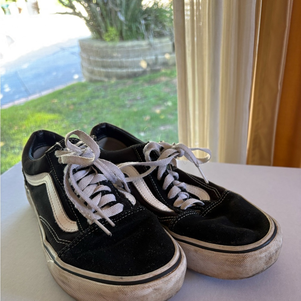 Vans Black and White Sneakers
